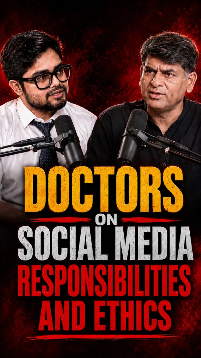 Dr Shaurya Garg discussing doctors, social media responsibilities, and ethics